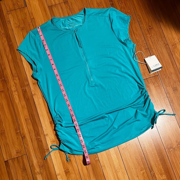 NWT Carve Designs Dawson Rashguard Top in Julep / Aqua Blue Size XL - Picture 12 of 15